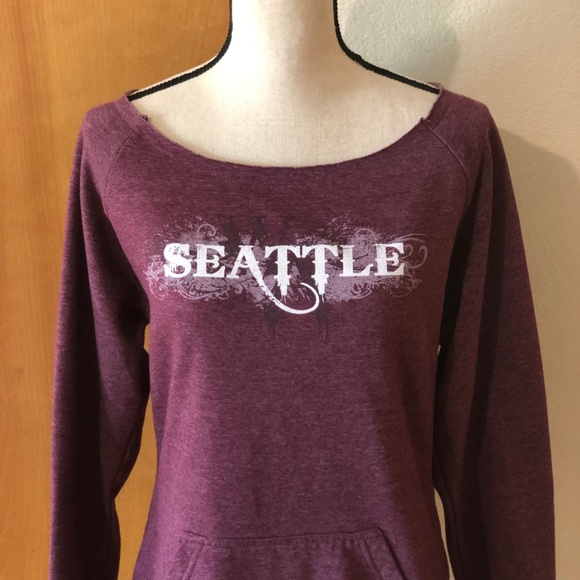 Factory Cut Neckline Pocket Seattle Sweatshirt - Picture 3 of 7